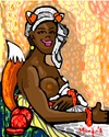 Cartoon: Foxy love (small) by Munguia tagged marie guillemine benoist portrait une negresse black woman slave 1800
