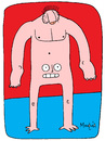 Cartoon: Invert (small) by Munguia tagged bizzarre bizarre bizarro raro rare body human antihuman
