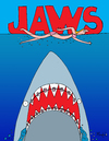 Cartoon: Jaws (small) by Munguia tagged jaws,shark,teeth,dientes,tooth,braces