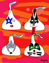 Cartoon: Kisses (small) by Munguia tagged kiss,kisses,hersheys,besos,besitos,the