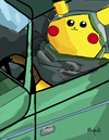 Cartoon: Lem Pika (small) by Munguia tagged selfportrait,in,green,bugatti,tamara,lempicka,picachu