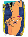 Cartoon: Los chanchos (small) by Munguia tagged chanchos,pigs,piggies,back,rump,nalgas,mujer,woman,sexy,sex