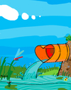 Cartoon: Love the water (small) by Munguia tagged water,clean,munguia,heart,love,natural