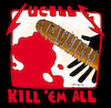 Cartoon: Lucille (small) by Munguia tagged metallica walking dead kill em all cover album parodies parody spoof version