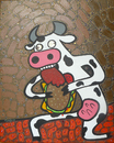 Cartoon: Mad Cow (small) by Munguia tagged mad cow vaca loca goya munguia costa rica