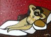 Cartoon: Naked Maje (small) by Munguia tagged naked,maja,nude,hariy,munguia,goya,francisco