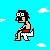 Cartoon: No voy en tren voy en avion (small) by Munguia tagged charly,garcia,no,voy,en,tren,avion,pixel,art