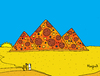 Cartoon: pizza pyramids (small) by Munguia tagged pizzapitch pizza pyramids egypt camel desert food
