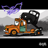 Cartoon: Pump Parody (small) by Munguia tagged pump,aerosmith,mater,mate,cars,rusty,toe,album,cover,parodies,parody