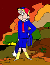 Cartoon: Quico as Blue boy (small) by Munguia tagged quico,kiko,chavo,del,carlos,villagran,blue,boy,caricatura,cartoon,retrato,parodia,parody,spoof