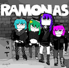 Cartoon: Ramonas (small) by Munguia tagged ramones album cover parodies parody famous scott pilgrim comic funny version spoof music cd