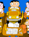 Cartoon: School Bus (small) by Munguia tagged bus,school,schoolar,escolar,kids,children,child,homework,class,classmates