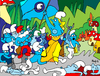 Cartoon: Smurf revolution (small) by Munguia tagged de,la,croix,smurf,pitufos,revolucion,french,liberty,munguia,costa,rica,centroamerica,central,america,parody,spoof,parodies