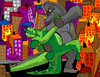 Cartoon: Tango Tango (small) by Munguia tagged tango,munguia,king,kong,godzilla,monster,argentina,japon,eua,usa,costa,rica,calcamunguias,movies,pictures,hollywood,city,cities