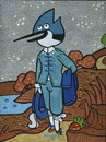 Cartoon: The Blue BIrd (small) by Munguia tagged regular,show,mordecai,blue,boy,gainsborough,jay