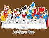 Cartoon: the Last supper Hero (small) by Munguia tagged last supper super hero batman superman goku dragon ball flash wonder woman men thunder cat spiderman wolverine he man green lentern