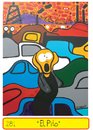 Cartoon: The scream (small) by Munguia tagged scream munch munguia grito car traffic embotellamiento