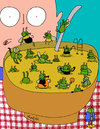 Cartoon: There s a public pool in my soup (small) by Munguia tagged soup,suppe,fly,mosca,tazon,bowl,gross,iaks