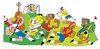 Cartoon: unity (small) by Munguia tagged soccer futbol sports munguia music races razas etnias people instruments musical futbola