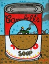 Cartoon: War Hole (small) by Munguia tagged andy,warhole,war,hole,campbell,can,soup,parody,munguia,tank