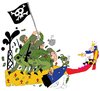 Cartoon: war machine (small) by Munguia tagged king war guerra flag marine soldier death dead