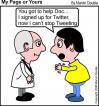 Cartoon: Help Me  Stop Tweeting (small) by mdouble tagged cartoon,humor,social,networking,society,technology,communications,tweeting,