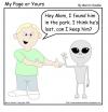 Cartoon: Look What I Found (small) by mdouble tagged cartoon,humor,fun,funny,joke,alien,kid,lost,space,spaceman,graphics,