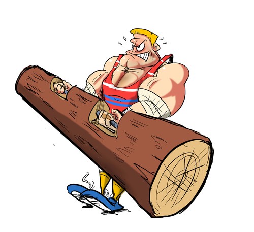 Strongman By Martin Hron | Sports Cartoon | TOONPOOL