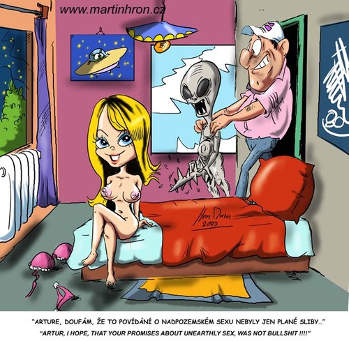 Cartoon: Unearthly sex (medium) by Martin Hron tagged alien