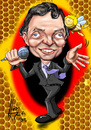 Cartoon: Karel Gott (small) by Martin Hron tagged gott