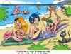 Cartoon: not blind (small) by Martin Hron tagged nuda beach