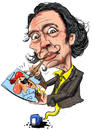 Cartoon: Salvator Dali (small) by Martin Hron tagged karikatura