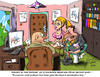 Cartoon: wc (small) by Martin Hron tagged hron,wc,study