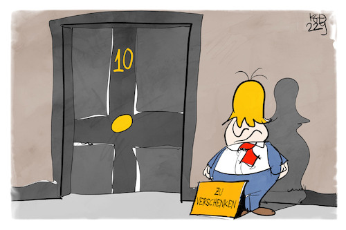 Cartoon: 10 Downing Street (medium) by Kostas Koufogiorgos tagged karikatur,koufogiorgos,johnson,downing,street,uk,großbritannien,premierminister,karikatur,koufogiorgos,johnson,downing,street,uk,großbritannien,premierminister