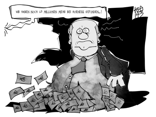 Cartoon: 15 Millionen mehr (medium) by Kostas Koufogiorgos tagged illustration,karikatur,cartoon,koufogiorgos,hoeneß,bayern,münchen,fussball,geld,steuerhinterziehung,korruption,prozess,illustration,karikatur,cartoon,koufogiorgos,hoeneß,bayern,münchen,fussball,geld,steuerhinterziehung,korruption,prozess