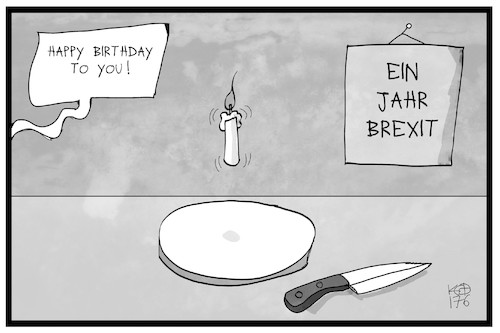 Cartoon: 1 Jahr Brexit (medium) by Kostas Koufogiorgos tagged karikatur,koufogiorgos,illustration,cartoon,brexit,torte,feier,jubiläum,geburtstag,uk,europa,austritt,grossbritannien,karikatur,koufogiorgos,illustration,cartoon,brexit,torte,feier,jubiläum,geburtstag,uk,europa,austritt,grossbritannien