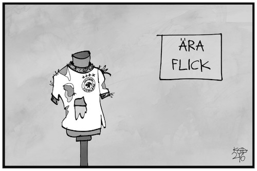 Cartoon: Ära Flick (medium) by Kostas Koufogiorgos tagged karikatur,koufogiorgos,illustration,cartoon,aera,flick,trikot,dfb,löw,fussball,karikatur,koufogiorgos,illustration,cartoon,aera,flick,trikot,dfb,löw,fussball