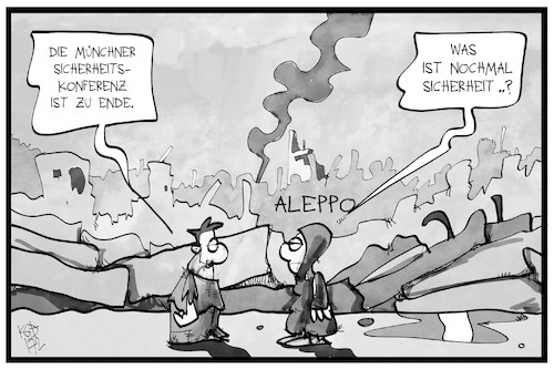 Cartoon: Aleppo (medium) by Kostas Koufogiorgos tagged karikatur,koufogiorgos,illustration,cartoon,aleppo,sicherheitskonferenz,münchen,msc,sicherheit,syrien,krieg,konflikt,nahost,politik,karikatur,koufogiorgos,illustration,cartoon,aleppo,sicherheitskonferenz,münchen,msc,sicherheit,syrien,krieg,konflikt,nahost,politik