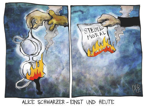 Alice Schwarzer einst und heute Alice Schwarzer einst und heute