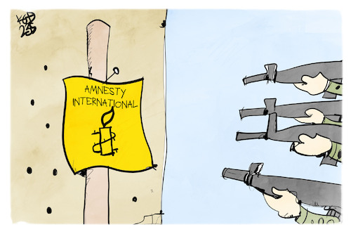 Cartoon: Amnesty International (medium) by Kostas Koufogiorgos tagged karikatur,koufogiorgos,todesstrafe,amnesty,international,menschenrecht,karikatur,koufogiorgos,todesstrafe,amnesty,international,menschenrecht