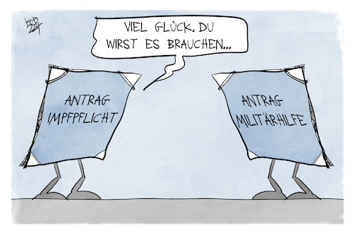 Cartoon: Ampel-Antrag für Militärhilfe (medium) by Kostas Koufogiorgos tagged karikatur,koufogiorgos,antrag,impfpflicht,militärhilfe,parlament,karikatur,koufogiorgos,antrag,impfpflicht,militärhilfe,parlament