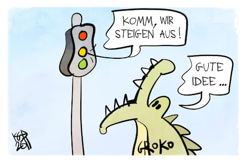 Cartoon: Ampel-Ausstieg (medium) by Kostas Koufogiorgos tagged karikatur,koufogiorgos,ampel,fdp,groko,ausstieg,karikatur,koufogiorgos,ampel,fdp,groko,ausstieg