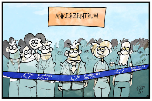 Cartoon: Ankerzentrum oder Flughafen (medium) by Kostas Koufogiorgos tagged karikatur,koufogiorgos,illustration,cartoon,ankerzentrum,flughafen,migration,sicherheit,auffanglager,gestrandet,reisende,asylpolitik,karikatur,koufogiorgos,illustration,cartoon,ankerzentrum,flughafen,migration,sicherheit,auffanglager,gestrandet,reisende,asylpolitik