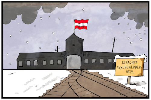 Cartoon: Asylpolitik Österreich (medium) by Kostas Koufogiorgos tagged karikatur,koufogiorgos,illustration,cartoon,kaserbierung,österreich,flüchtlinge,asyl,asylpolitik,flüchtlingslager,karikatur,koufogiorgos,illustration,cartoon,kaserbierung,österreich,flüchtlinge,asyl,asylpolitik,flüchtlingslager