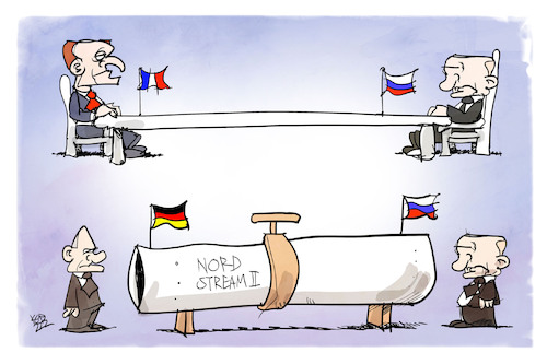 Cartoon: Auf Distanz zu Putin (medium) by Kostas Koufogiorgos tagged karikatur,koufogiorgos,illustration,cartoon,nordstream,putin,scholz,macron,tisch,abstand,distanz,deutschland,russland,frankreich,pipeline,gas,karikatur,koufogiorgos,illustration,cartoon,nordstream,putin,scholz,macron,tisch,abstand,distanz,deutschland,russland,frankreich,pipeline,gas