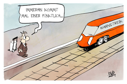 Bahn-Warnstreik Bahn-Warnstreik