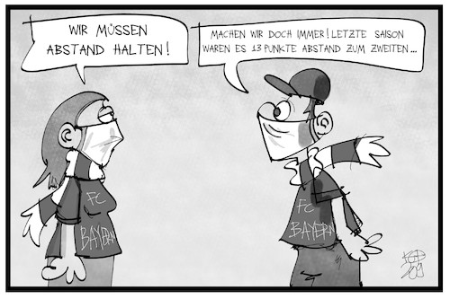 Bayern hält Abstand Bayern hält Abstand