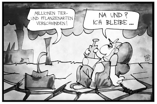 Cartoon: Bedrohte Artenvielfalt (medium) by Kostas Koufogiorgos tagged karikatur,koufogiorgos,illustration,cartoon,artenvielfalt,tierschutz,umwelt,mensch,fernsehen,konsument,zuschauer,medien,nachrichten,pflanzen,karikatur,koufogiorgos,illustration,cartoon,artenvielfalt,tierschutz,umwelt,mensch,fernsehen,konsument,zuschauer,medien,nachrichten,pflanzen