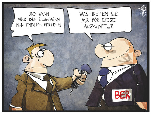 Cartoon: BER (medium) by Kostas Koufogiorgos tagged karikatur,koufogiorgos,illustration,cartoon,ber,flughafen,berlin,brandenburg,bestechung,reporter,journalist,geld,schmiergeld,technikchef,karikatur,koufogiorgos,illustration,cartoon,ber,flughafen,berlin,brandenburg,bestechung,reporter,journalist,geld,schmiergeld,technikchef