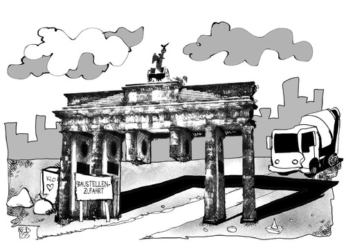 Berliner Baustellenzufahrt Berliner Baustellenzufahrt